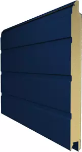 Секционные ворота Alutech Trend LG800 2700x2125 синие RAL 5010
