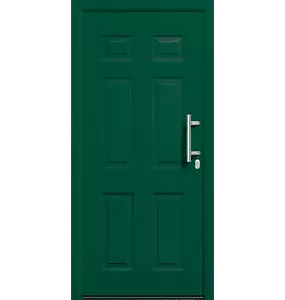 Стальная дверь Thermo Plus Мотив 100 зеленый мох RAL 6005 1000x2100