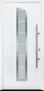 Стальная дверь Thermo Plus Мотив 720F белая 1000x2100